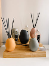 Load image into Gallery viewer, Reed Diffuser in grey ceramic vase